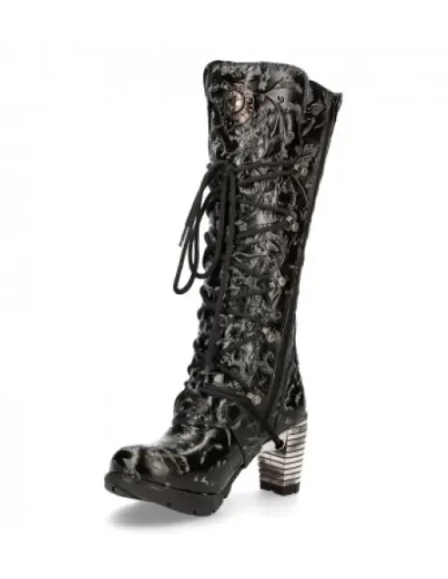 Outlet New Rock High Boot Trai -Tr004-C2