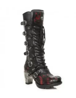 Best New Rock High Boot Trai -Tr138-1